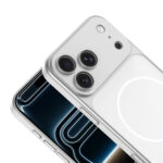 iPhone 17 Pro Uyumlu MagSafe Özellikli iPhone 17 Pro Max Görünümü Sağlayan Sert EX Telefon Kılıfı Gümüş - Görsel 3